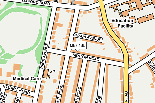 ME7 4BL map - OS OpenMap – Local (Ordnance Survey)