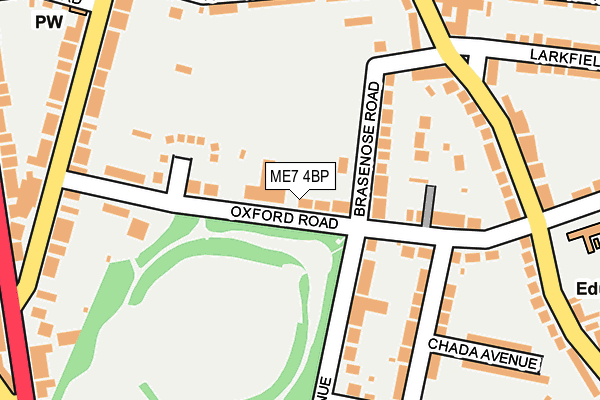 ME7 4BP map - OS OpenMap – Local (Ordnance Survey)