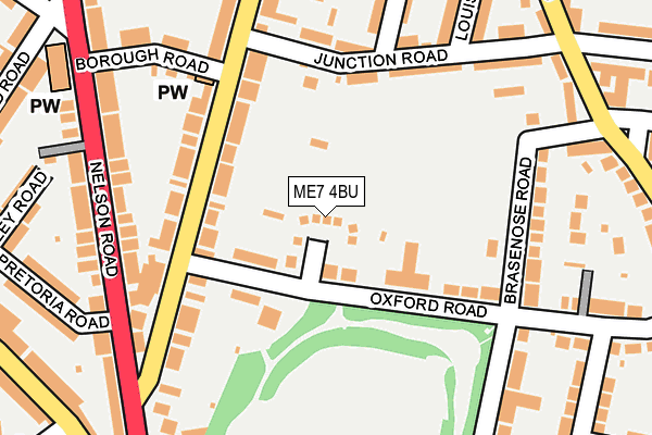 ME7 4BU map - OS OpenMap – Local (Ordnance Survey)