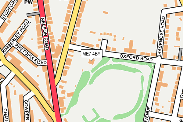 ME7 4BY map - OS OpenMap – Local (Ordnance Survey)