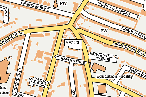 ME7 4DL map - OS OpenMap – Local (Ordnance Survey)