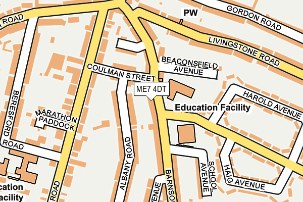 ME7 4DT map - OS OpenMap – Local (Ordnance Survey)