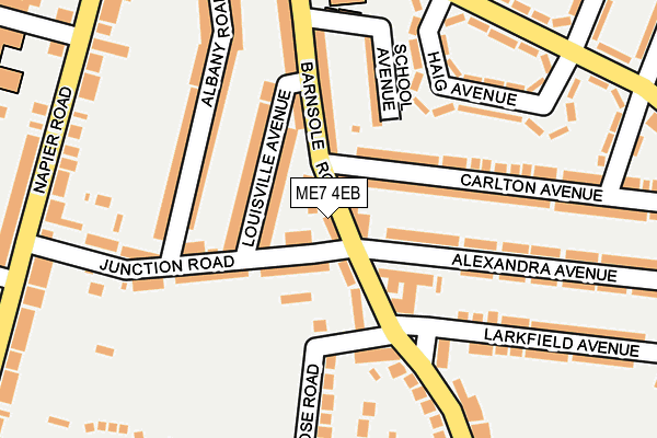 ME7 4EB map - OS OpenMap – Local (Ordnance Survey)