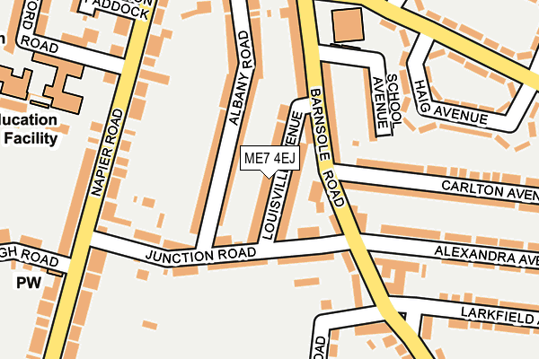 ME7 4EJ map - OS OpenMap – Local (Ordnance Survey)