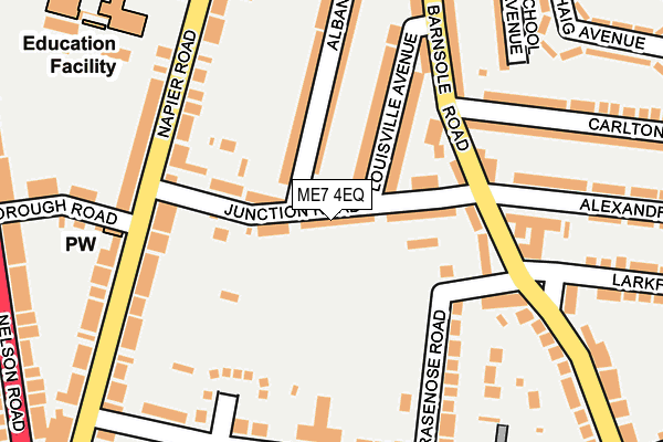 ME7 4EQ map - OS OpenMap – Local (Ordnance Survey)