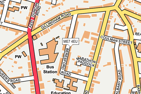 ME7 4EU map - OS OpenMap – Local (Ordnance Survey)