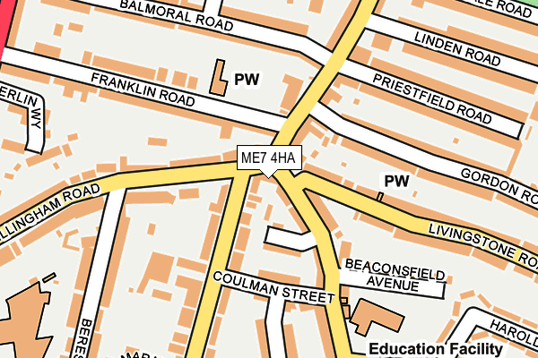 ME7 4HA map - OS OpenMap – Local (Ordnance Survey)