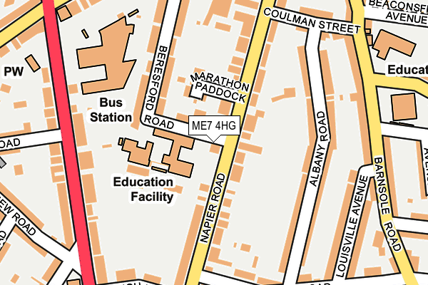 ME7 4HG map - OS OpenMap – Local (Ordnance Survey)