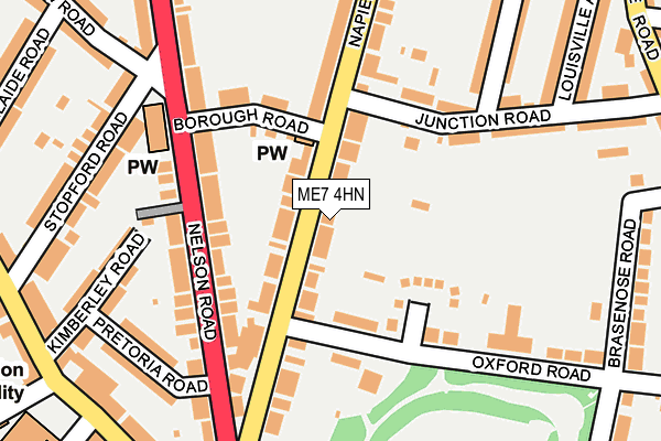 ME7 4HN map - OS OpenMap – Local (Ordnance Survey)