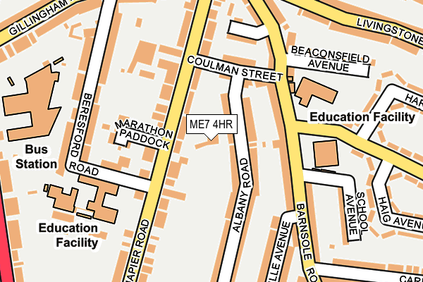 ME7 4HR map - OS OpenMap – Local (Ordnance Survey)