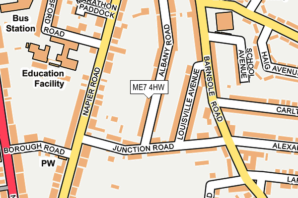 ME7 4HW map - OS OpenMap – Local (Ordnance Survey)