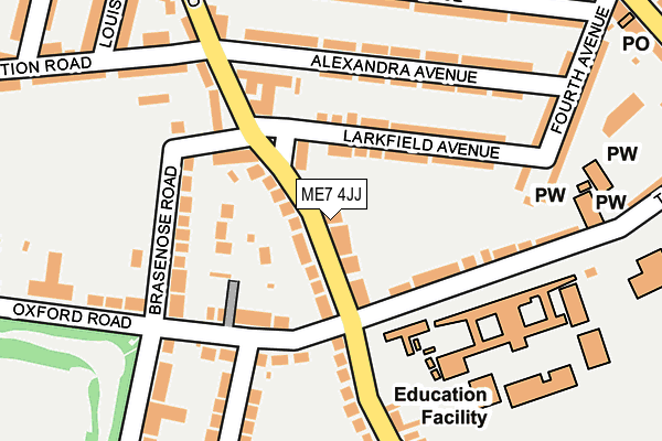 ME7 4JJ map - OS OpenMap – Local (Ordnance Survey)