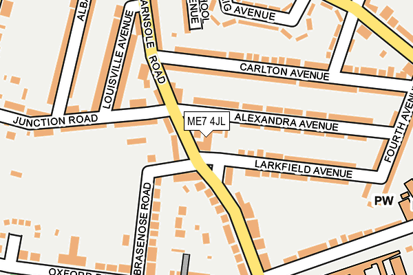 ME7 4JL map - OS OpenMap – Local (Ordnance Survey)