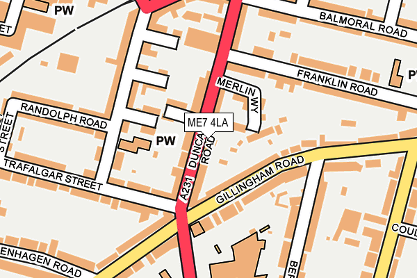 ME7 4LA map - OS OpenMap – Local (Ordnance Survey)
