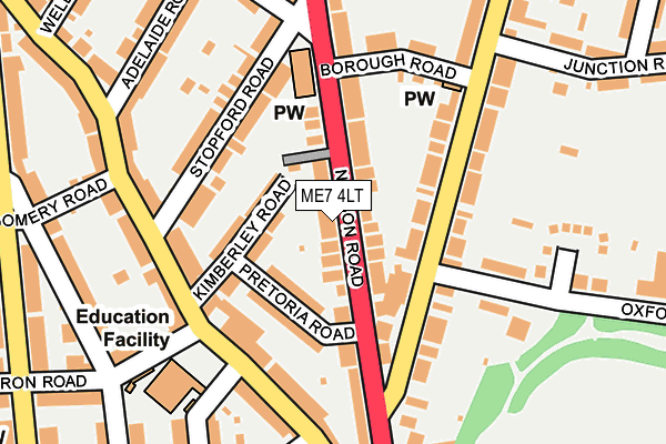 ME7 4LT map - OS OpenMap – Local (Ordnance Survey)