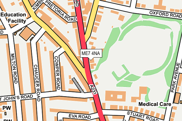 ME7 4NA map - OS OpenMap – Local (Ordnance Survey)