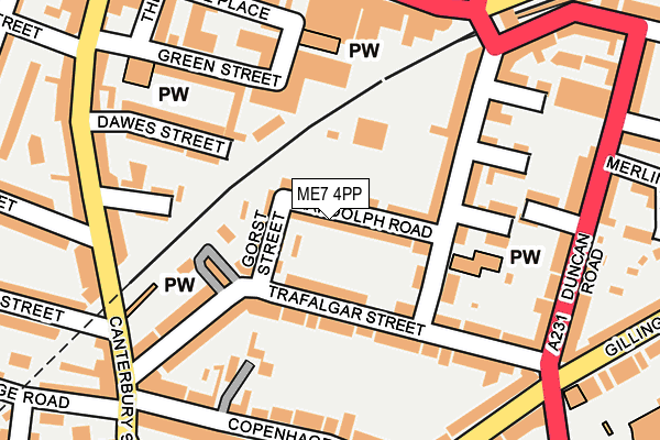 ME7 4PP map - OS OpenMap – Local (Ordnance Survey)