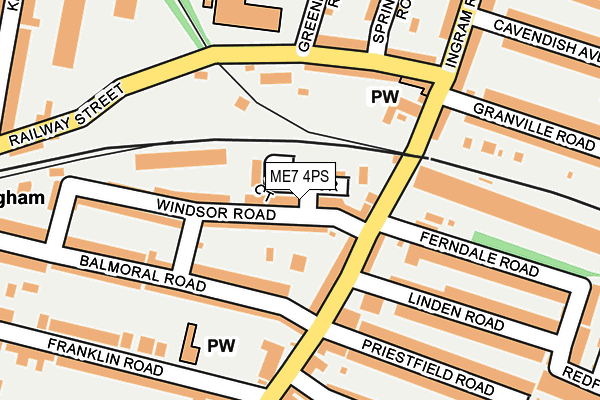 ME7 4PS map - OS OpenMap – Local (Ordnance Survey)