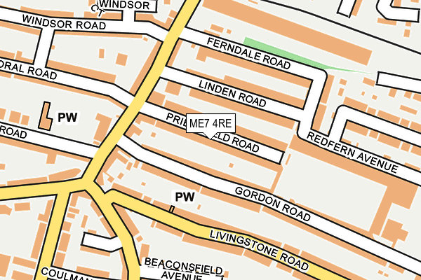 ME7 4RE map - OS OpenMap – Local (Ordnance Survey)