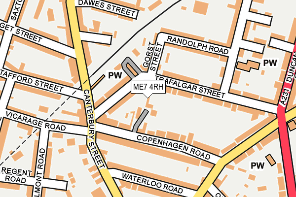 ME7 4RH map - OS OpenMap – Local (Ordnance Survey)
