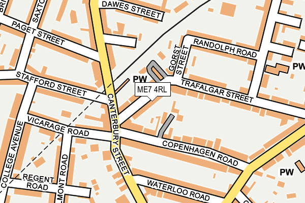 ME7 4RL map - OS OpenMap – Local (Ordnance Survey)