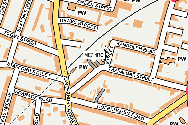 ME7 4RQ map - OS OpenMap – Local (Ordnance Survey)