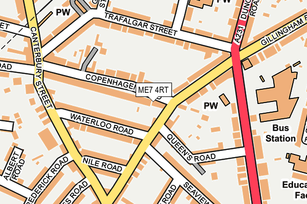 ME7 4RT map - OS OpenMap – Local (Ordnance Survey)