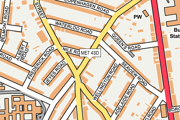 ME7 4SD map - OS OpenMap – Local (Ordnance Survey)