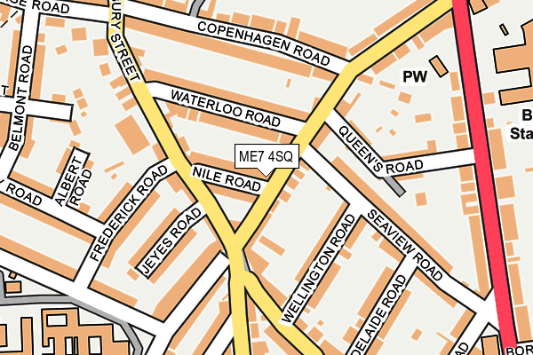 ME7 4SQ map - OS OpenMap – Local (Ordnance Survey)