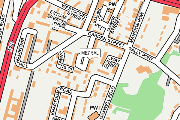 ME7 5AL map - OS OpenMap – Local (Ordnance Survey)