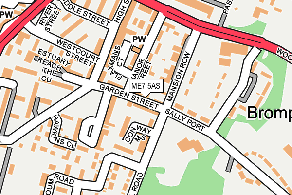 ME7 5AS map - OS OpenMap – Local (Ordnance Survey)