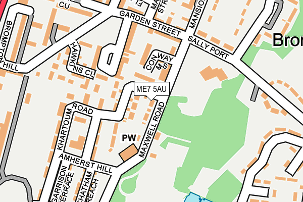 ME7 5AU map - OS OpenMap – Local (Ordnance Survey)