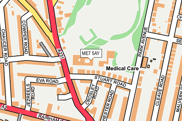 ME7 5AY map - OS OpenMap – Local (Ordnance Survey)