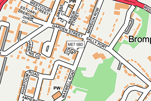 ME7 5BD map - OS OpenMap – Local (Ordnance Survey)