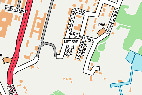 ME7 5BF map - OS OpenMap – Local (Ordnance Survey)
