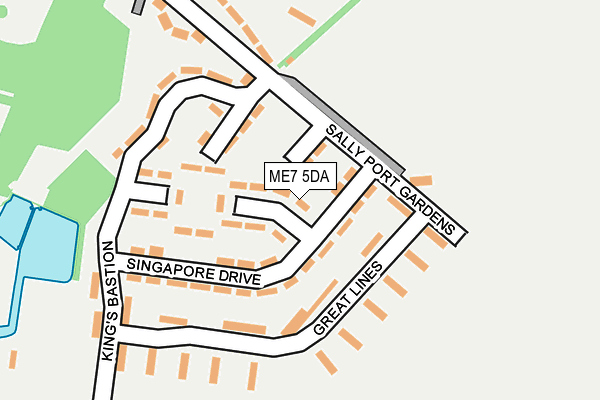ME7 5DA map - OS OpenMap – Local (Ordnance Survey)