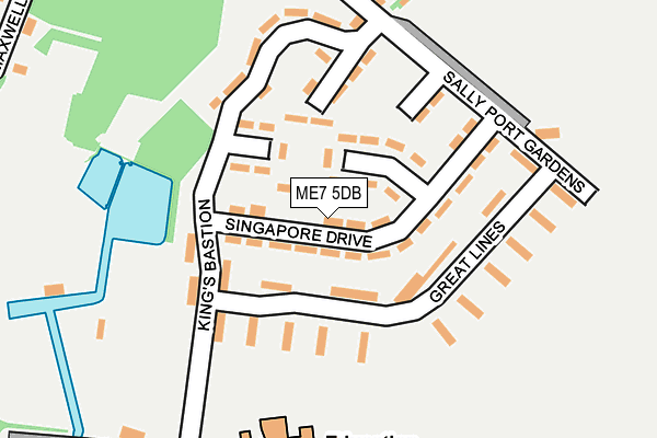 ME7 5DB map - OS OpenMap – Local (Ordnance Survey)