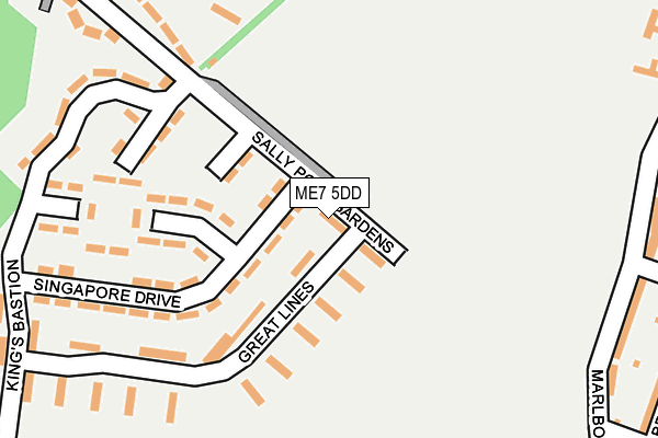 ME7 5DD map - OS OpenMap – Local (Ordnance Survey)