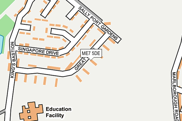 ME7 5DE map - OS OpenMap – Local (Ordnance Survey)
