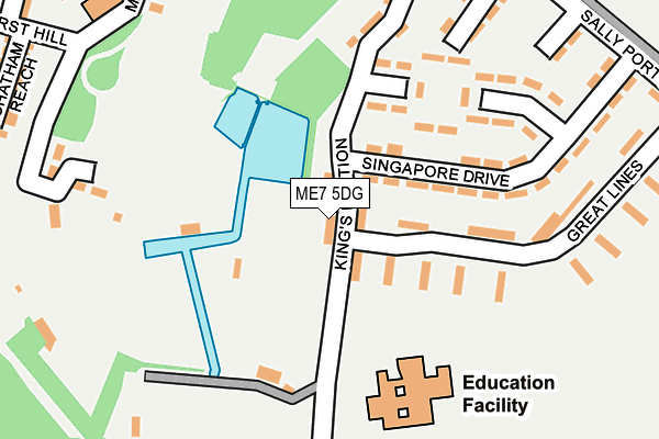 ME7 5DG map - OS OpenMap – Local (Ordnance Survey)