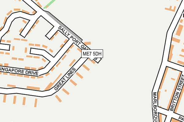 ME7 5DH map - OS OpenMap – Local (Ordnance Survey)