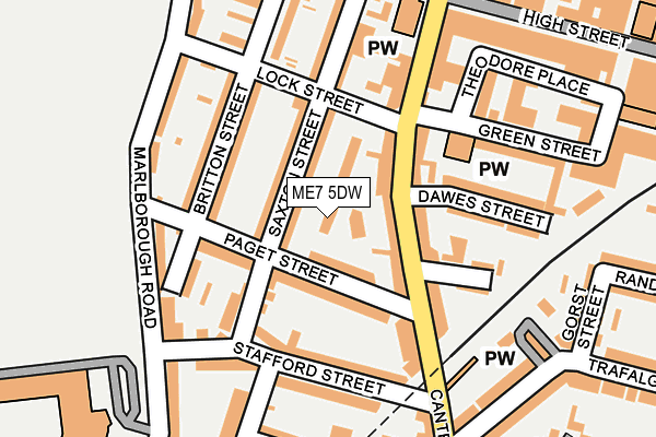 ME7 5DW map - OS OpenMap – Local (Ordnance Survey)
