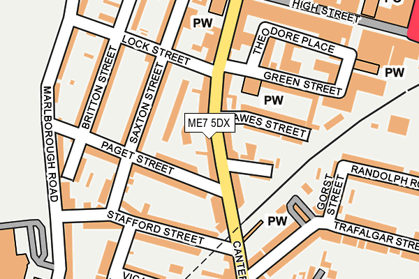ME7 5DX map - OS OpenMap – Local (Ordnance Survey)