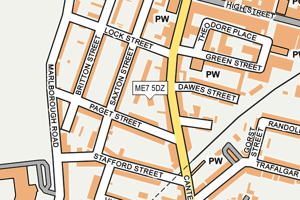ME7 5DZ map - OS OpenMap – Local (Ordnance Survey)