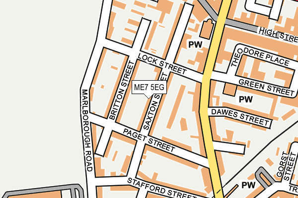 ME7 5EG map - OS OpenMap – Local (Ordnance Survey)