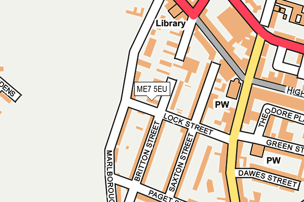 ME7 5EU map - OS OpenMap – Local (Ordnance Survey)