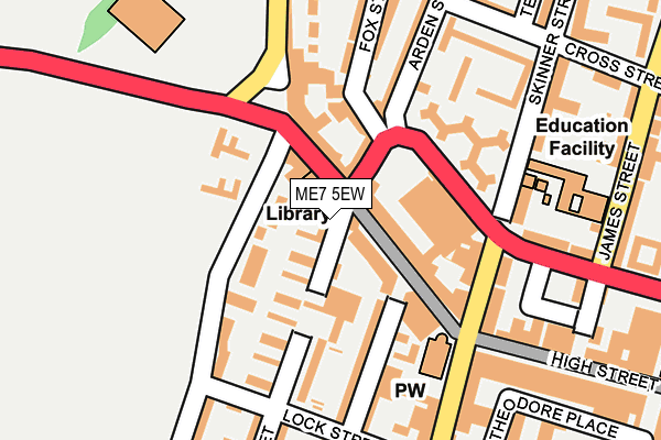 ME7 5EW map - OS OpenMap – Local (Ordnance Survey)