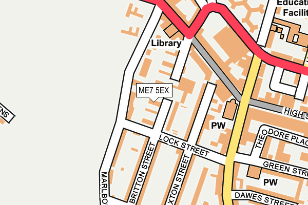 ME7 5EX map - OS OpenMap – Local (Ordnance Survey)