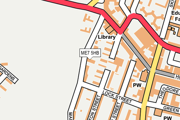 ME7 5HB map - OS OpenMap – Local (Ordnance Survey)