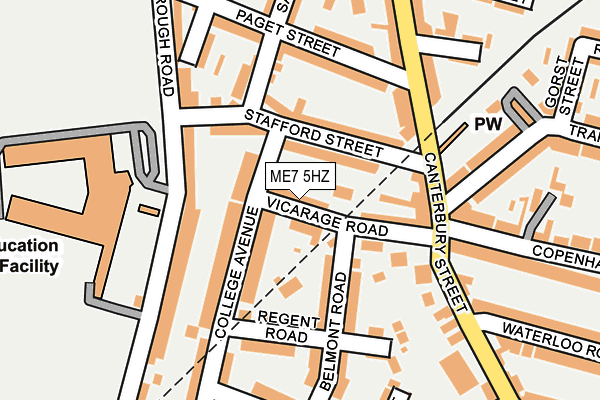 ME7 5HZ map - OS OpenMap – Local (Ordnance Survey)